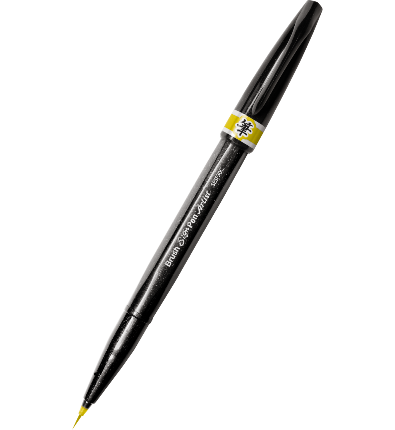Pentel Brush Sign Pen Set - 4 Extra Fine Pocket Brush Pens, Perfect For Illustration & Calligraphy (Black)